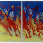 966 9156 GLASS PAINTINGS